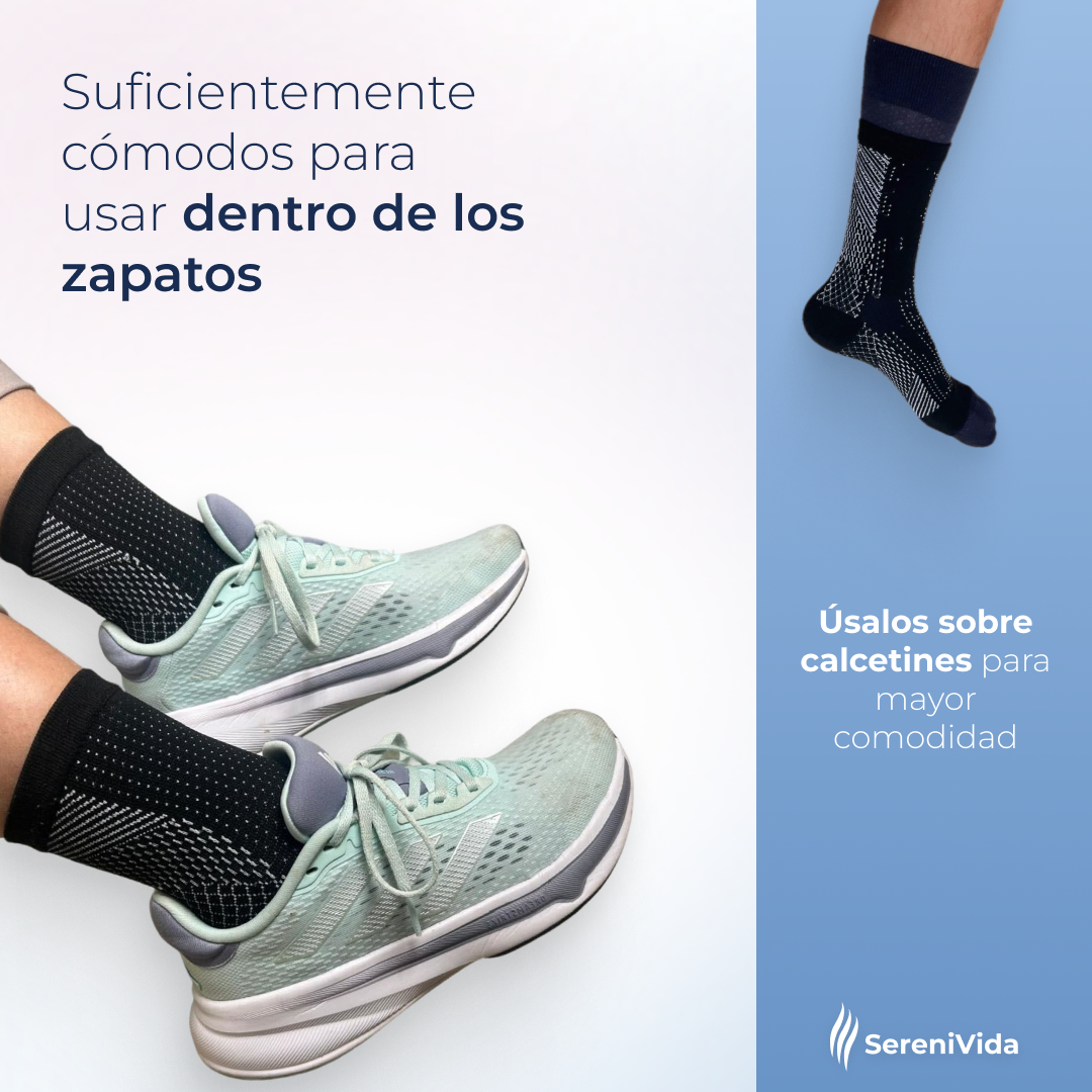 Medias De Compresión - Obtén Alivio Instantáneo De Pies Hinchados Y Adoloridos