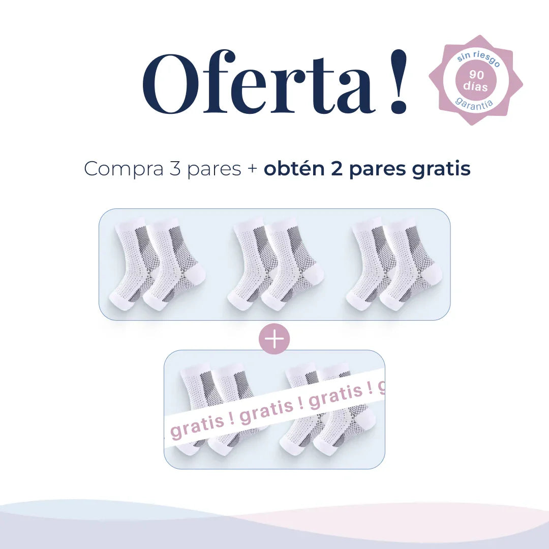 Medias De Compresión - Obtén Alivio Instantáneo De Pies Hinchados Y Adoloridos