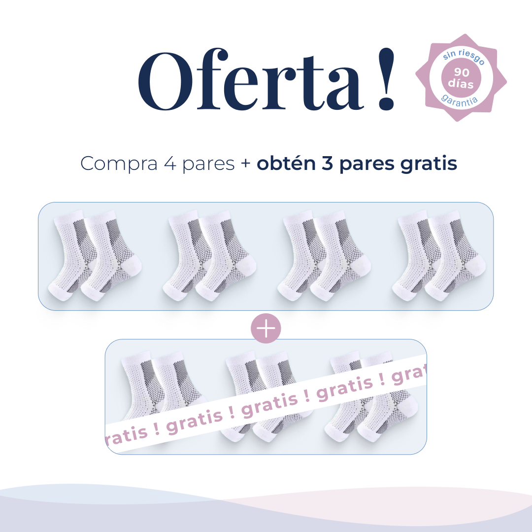 Medias De Compresión - Obtén Alivio Instantáneo De Pies Hinchados Y Adoloridos