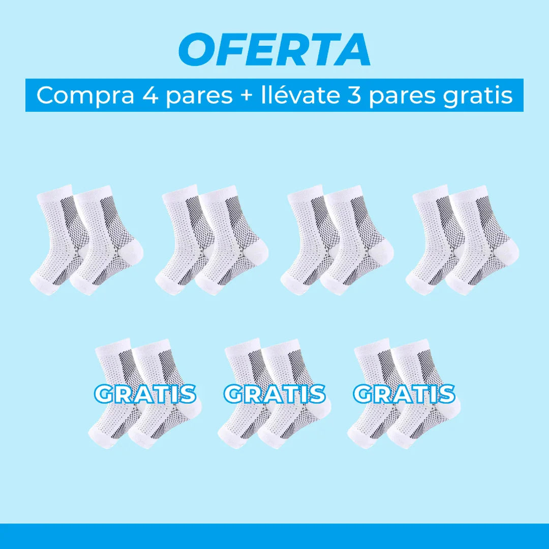 Medias De Compresión - Obtén Alivio Instantáneo De Pies Hinchados Y Adoloridos