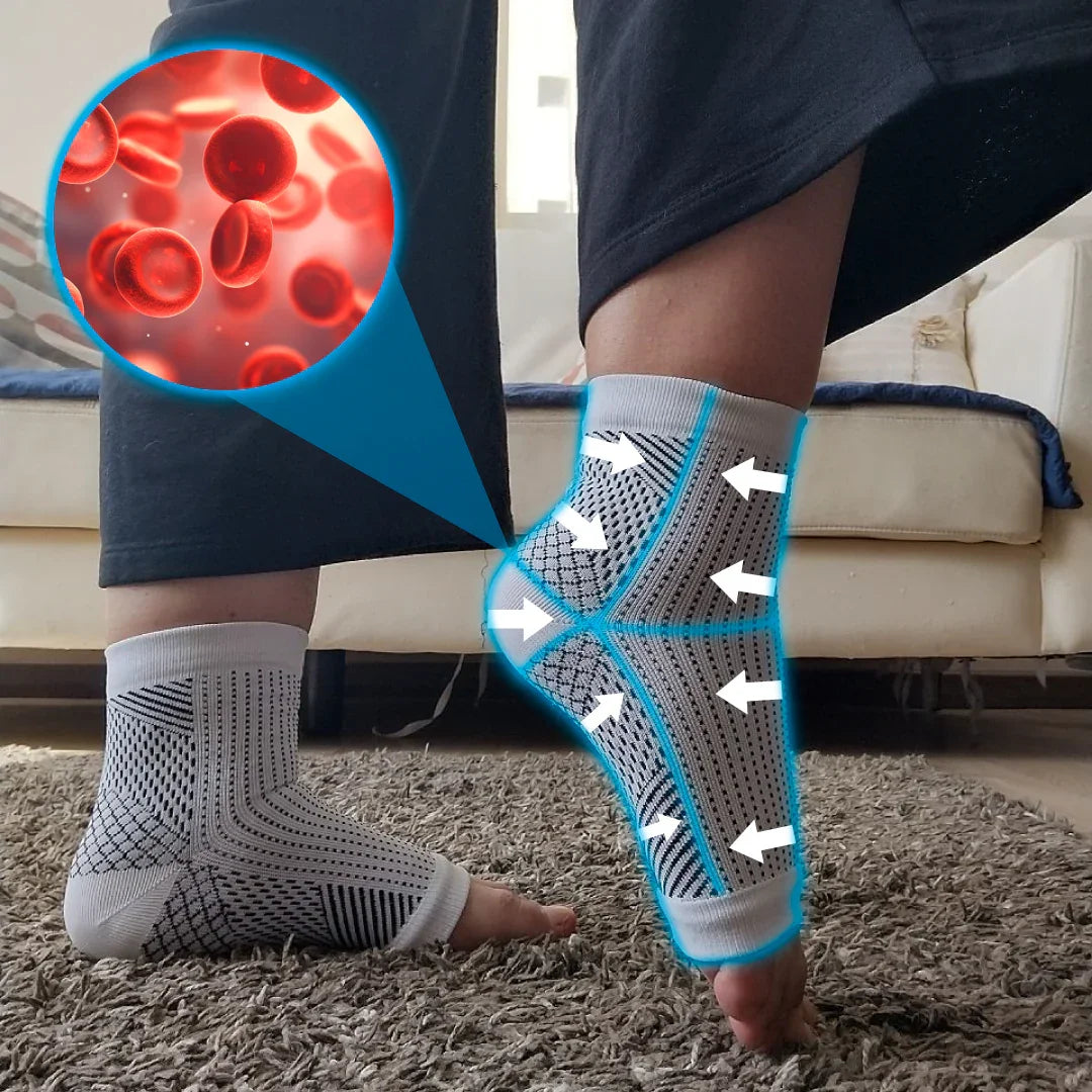 Medias De Compresión - Obtén Alivio Instantáneo De Pies Hinchados Y Adoloridos