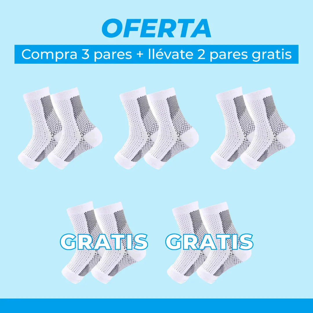 Medias De Compresión - Obtén Alivio Instantáneo De Pies Hinchados Y Adoloridos