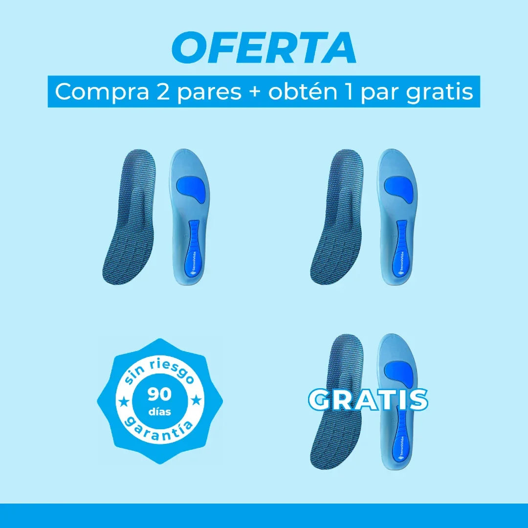 Plantillas ComfyFeet™️ -Como caminar sobre las nubes