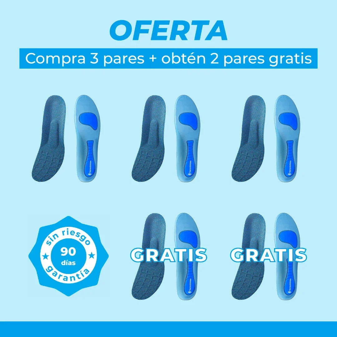 Plantillas ComfyFeet™️ -Como caminar sobre las nubes